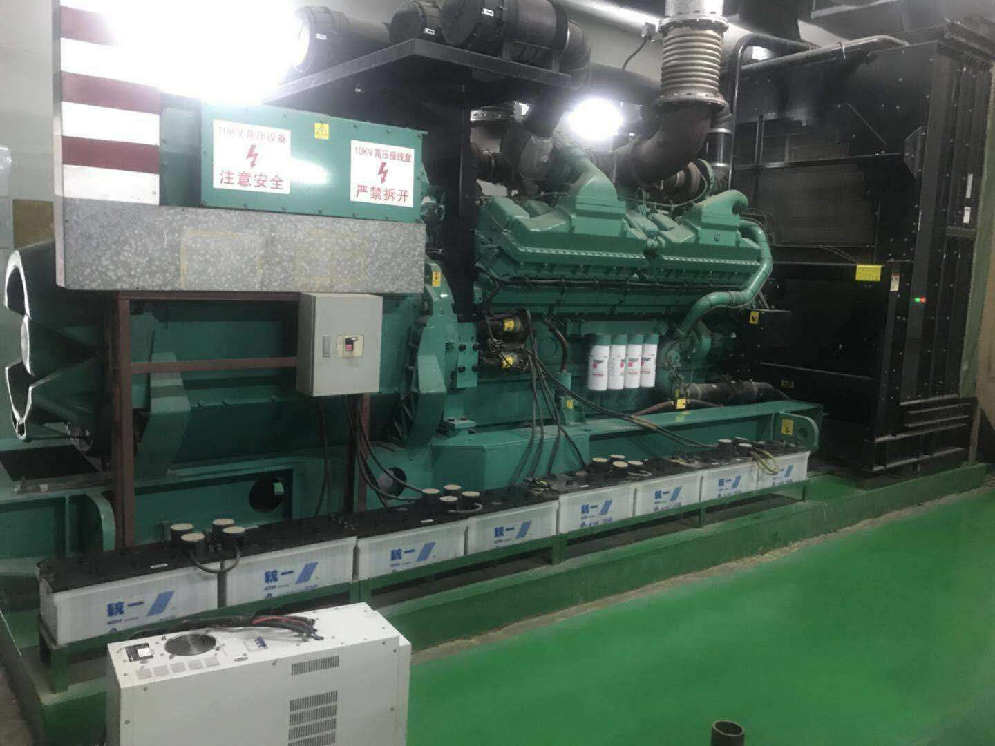 发电机组安装现场